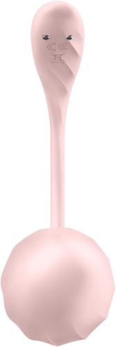 Віброяйце з пультом управління рожевого кольору Satisfyer Shiny Petal Connect App - 4