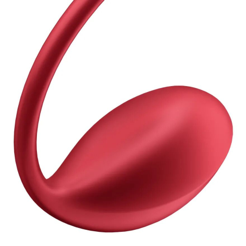 Виброяйцо с пультом управления красного цвета Satisfyer Shiny Petal Connect App - 3
