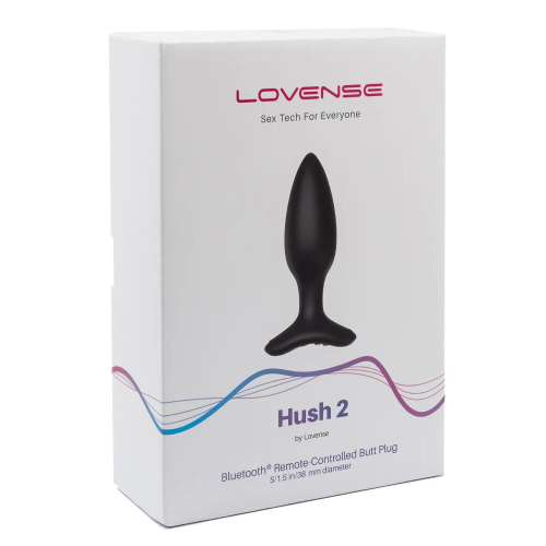 Анальна смарт вібропробка S чорного кольору Lovense Hush 2 - 4