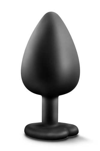 Анальна пробка з каменем чорна TEMPTASIA BLING PLUG LARGE - 2