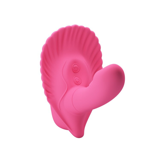 Вибратор вагинальный силиконовый розового цвета PRETTY LOVE FANCY CLAMSHELL - 2