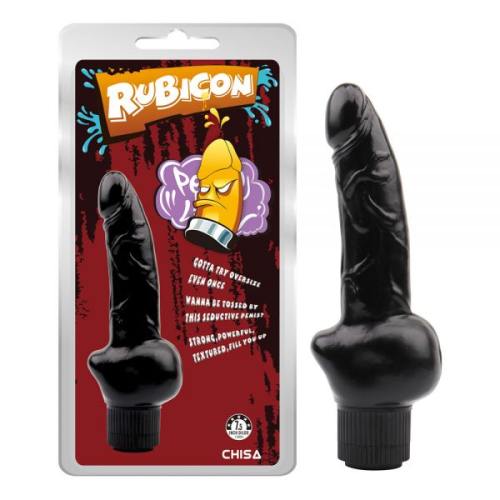 Вібратор реалістичний чорного кольору Chisa Obsidian Vibe Cock - 1