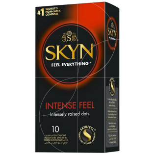 Нелатексные презервативы с выступающими шипами SKYN Intense Feel  10 штук