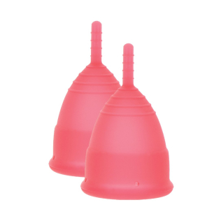 Менструальные чаши красного цвета Mae B Intimate Health Menstrual Cups 2 штуки