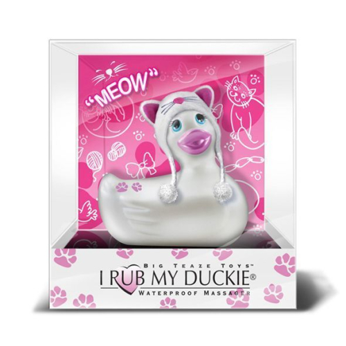 Вібратор-качечка для клітора водонепроникний I Rub My Duckie-Hoodie White - 4