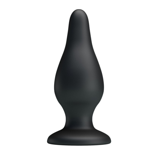 Анальная пробка на присоске силиконовая черная LYBAILE Sturdy Anal Plug - 2
