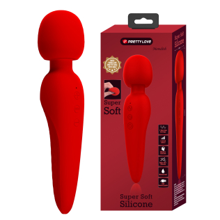 Вибромассажер Ванд в форме микрофона красного цвета Lybaile Pretty Love Meredith USB