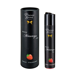 Массажное масло для с афродизиаком аромат клубники Plaisir Secrets Fraise 59 мл