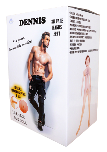 Надувная секс кукла DENNIS 3D с вставкой из киберкожи и вибростимуляцией BOSS - 1