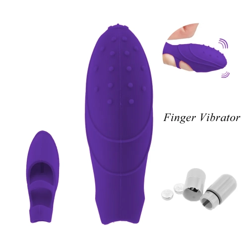 Вибратор на палец для стимуляции клитора цвет фиолетовый Sexy desires Lazy finger - 5