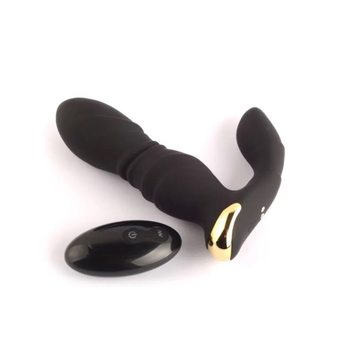 Вібростимулятор для простати Fervent Remote Control Thrusting Prostate Massager чорного кольору - 3