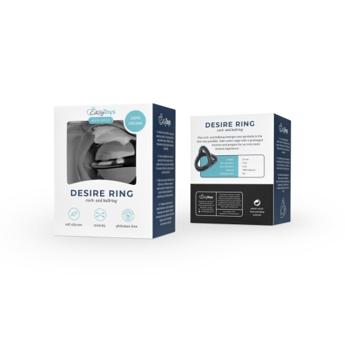 Эрекционное виброкольцо силиконовое черного цвета EasyToys - 8