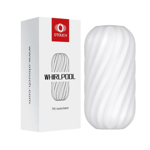 Мастурбатор для пеніса з рельєфом білий Otouch Whirlpool - 2