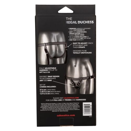 Трусики для страпона сірого кольору California еxotic novelties he Regal Duchess Silver - 4