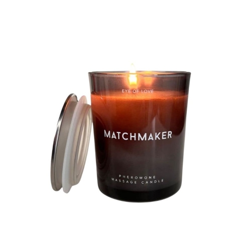Масажна свічка у склянці з феромонами Eye Of Love Matchmaker Black Diamond - 2