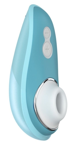 Стимулятор для клитора голубой Womanizer Liberty powder - 1