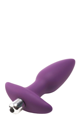 Анальная вибропробка фиолетовая Dream Toys Flirts - 4