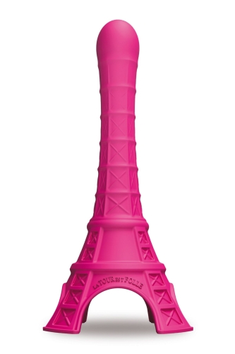 Фаллоимитатор в форме Эйфелевой башни розового цвета La Tour Est Folle Paris - 1