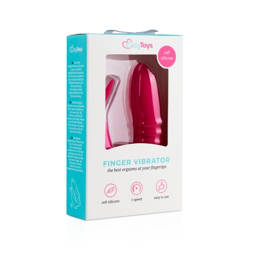 Вібратор на палець для стимуляції клітора рожевий EasyToys - 6