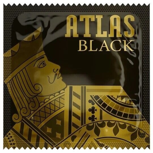Презерватив классический черный ONE Atlas Black 1 штука - 1