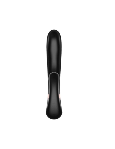 Вібратор кролик для стимуляції точки G і клітора силіконовий чорний Satisfyer Heat Wave - 2