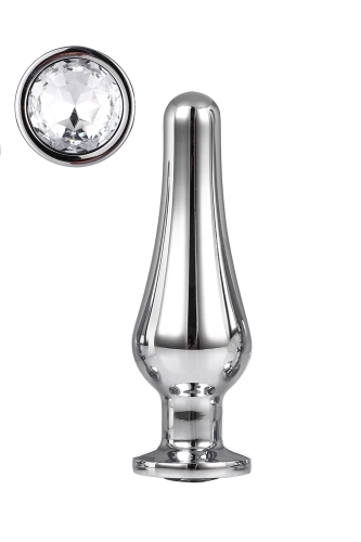 Анальна пробка конічної форми Dream Toys GLEAMING LOVE SILVER PLEASURE PLUG M - 1