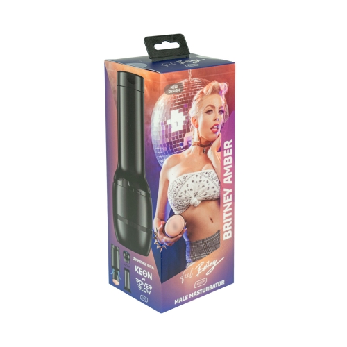 Мастурбатор в колбе вагина телесный для PowerBlow и Keon Kiiroo Feel Britney Amber PBC - 1