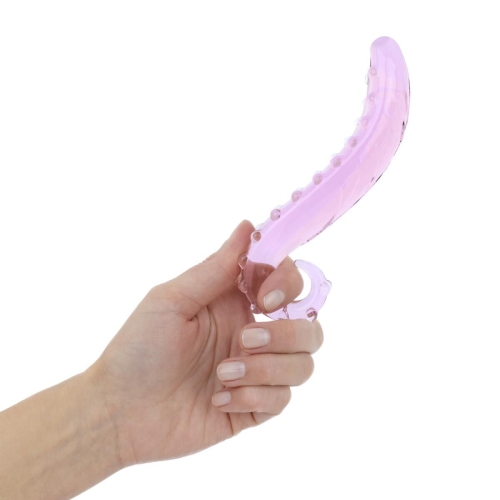 Стеклянный фаллоимитатор в форме щупальца розовый Gildo No. 34 Tentacle Glass Dildo - 7