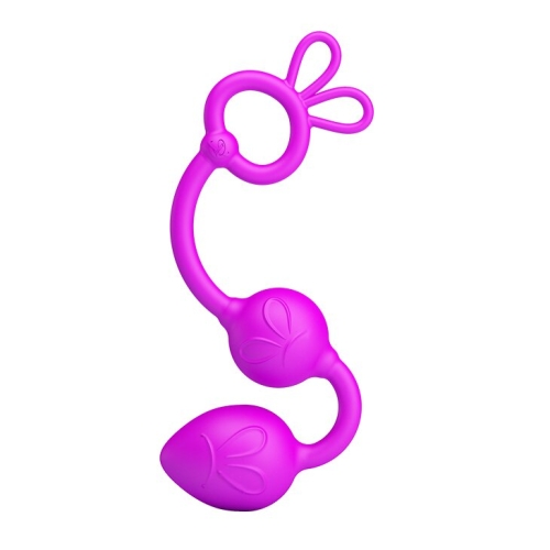 Анальные шарики фиолетовые Pretty Love BALLS - 3