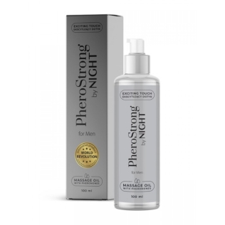 Массажное масло с возбуждающими феромонами для мужчин PheroStrong By Night for Men Massage Oil 100мл