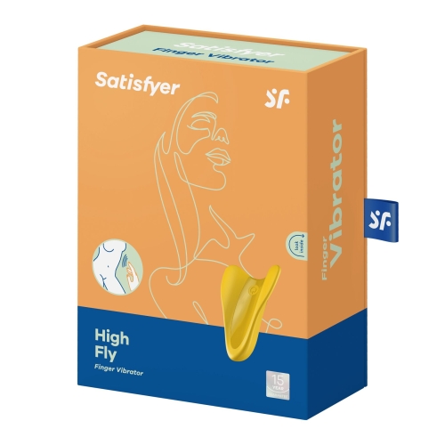 Вибратор на палец Satisfyer (Сатисфаер) желтый High Fly - 6