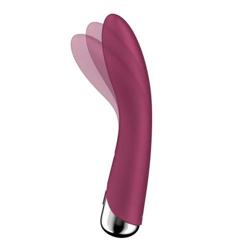Вибратор вагинальный и для точки G с ротацией красного цвета Satisfyer Spinning Vibe 1 - 2