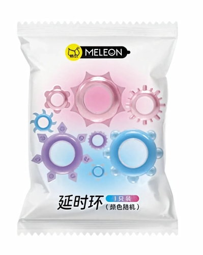 Ерекційне кільце на член випадкового кольору Meleon - Delay Rings (Assorted Colors) - 1