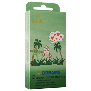 Презервативы с ребристой поверхностью Amor Wild Dreams 12 штук