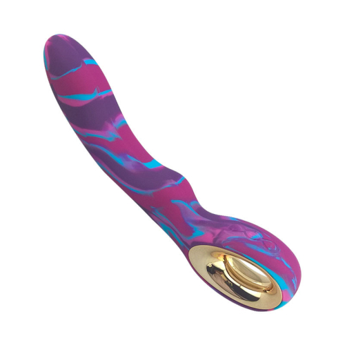 Вибратор силиконовый со стимуляцией точки G черно розовый Lealso Rainbow Magic - 3