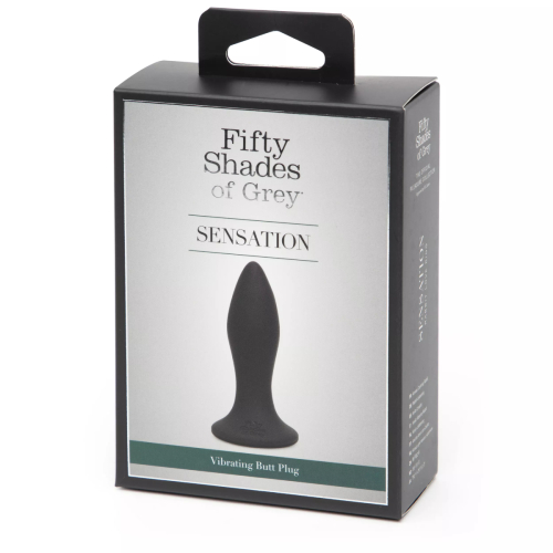 Анальная вибропробка черного цвета Fifty shades of grey Sensation рlug - 5