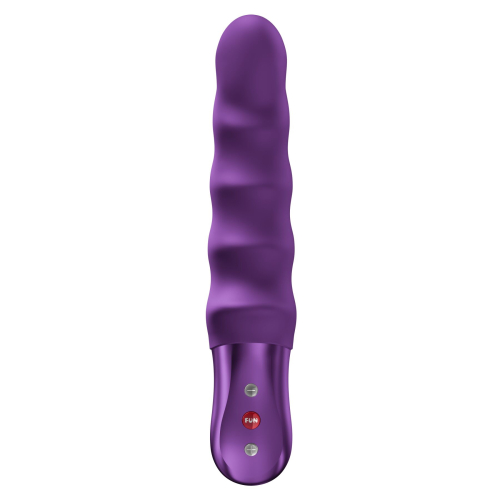 Пульсатор ребристый для точки G темно фиолетовый Fun Factory Stronic Surf 10 режимов работы - 2