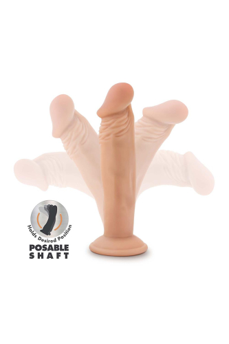 Фалоімітатор гнучкий на присосці тілесного кольору Blush POSABLE DILDO - 3
