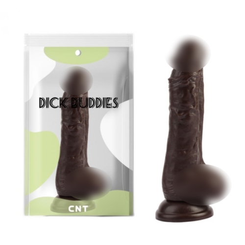Фалоімітатор реалістичний на присосці Sensual Cock коричневий - 1