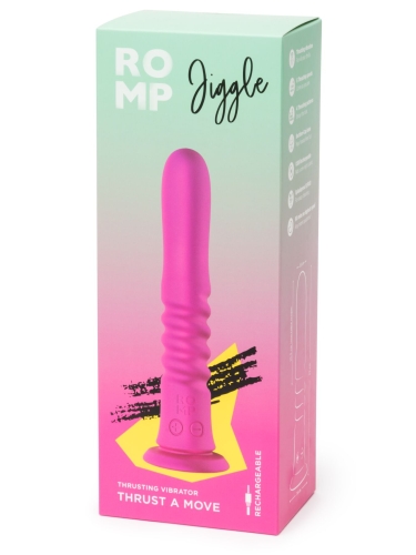 Вибратор Пульсатор на присоске розовый ROMP Jiggle - 9