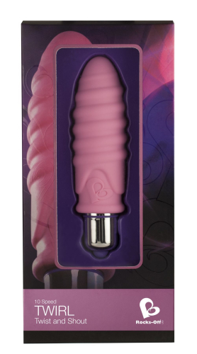 Минивибратор Rocks Off Mini-Mates 10 Twirl (Pink) - 2