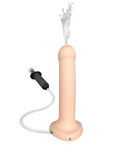 Кінчаючий гнучкий фалоімітатор Strap-On-Me Dildo cum Flesh тілесного кольору - 1