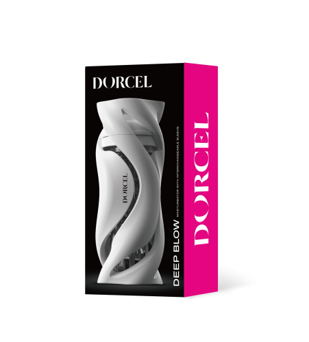 Мастурбатор в колбе для мужчин прозрачного цвета Dorcel Deep Blow White - 6