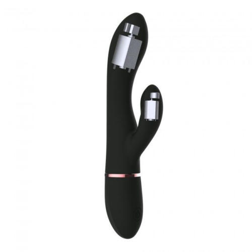Вибратор с клиторальным отростком черный Dorcel GLAM RABBIT - 4
