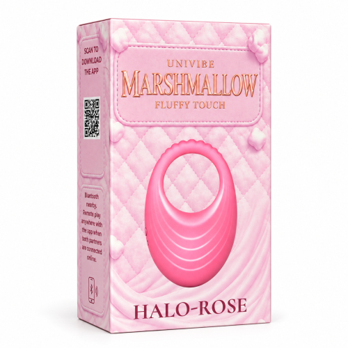 Смарт виброкольцо на член розовое UNIVIBE Halo Rose - 5