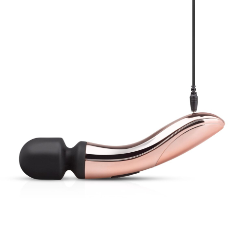 Вибратор микрофон Ванд розовое золото Nouveau Curve Massager - 5