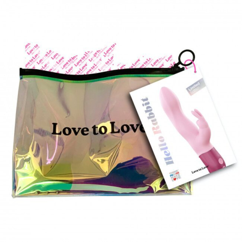 Вібратор-кролик зі стимуляцією клітора рожевий Love To Love HELLO RABBIT - 7