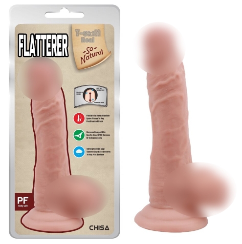 Фалос на присоску реалістичний бежевий CHISA Flatterer Flesh - 1