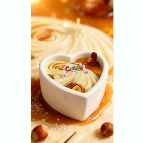 Масажна свічка у формі серця з ароматом горіхового крему Candy Nut Cream 70 мл - 17
