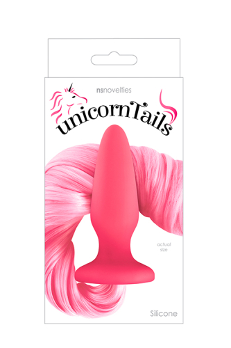 Анальная пробка с хвостом пони розового цвета NS Novelties Unicorn tails - 4
